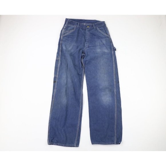 Hercules Jeans Vintage 5s Hercules Mens 28x30 Distressed Wide Leg